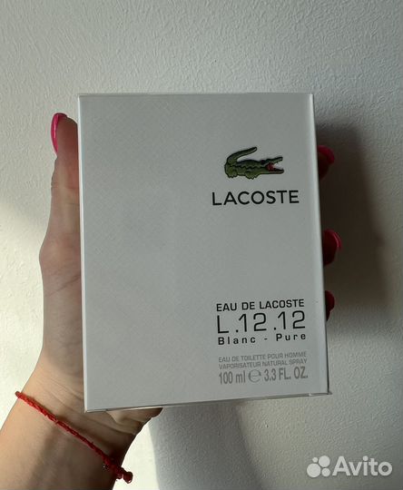 Туалетная вода Eau De Lacoste L.12.12 Blanc 100мл