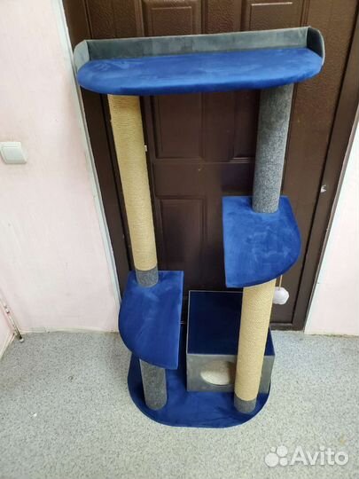 Игровой комплекс для кошки домик и когтеточка