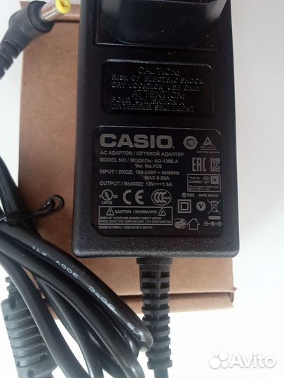 Адаптер питания AD-12MLA для синтезаторов Casio