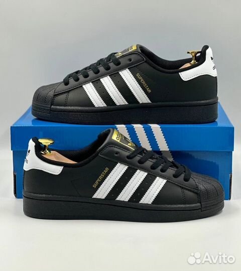 Мужские кроссовки Adidas Superstar Black