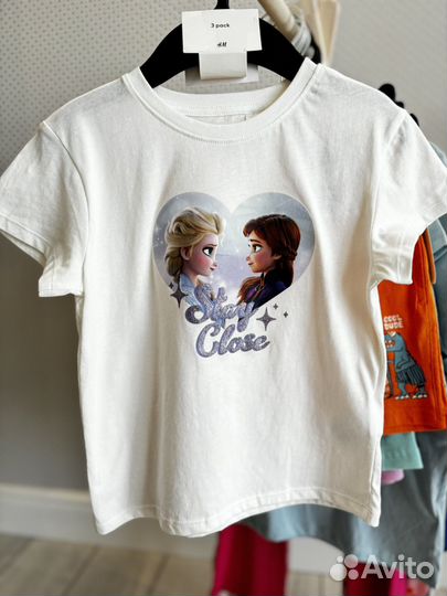 Футболка для девочки с эльзой 110/116 hm