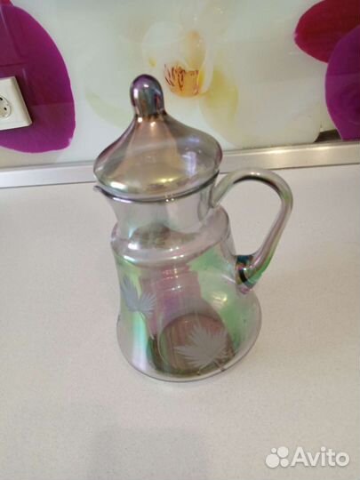 Кувшин цветное стекло