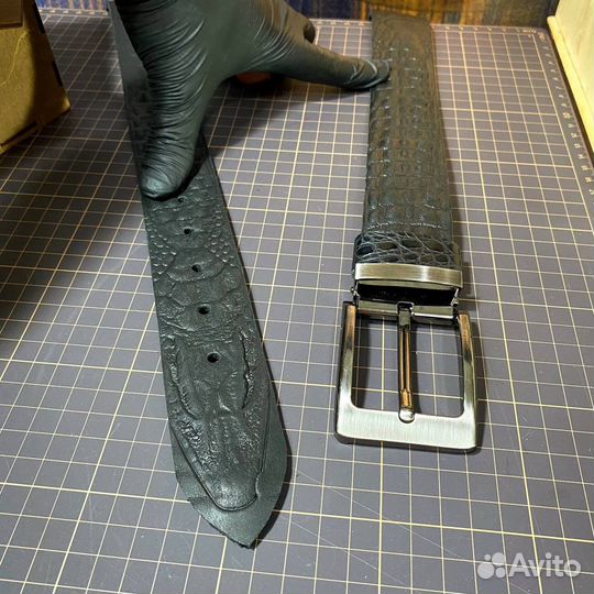 Мужской кожаный ремень ручной работы