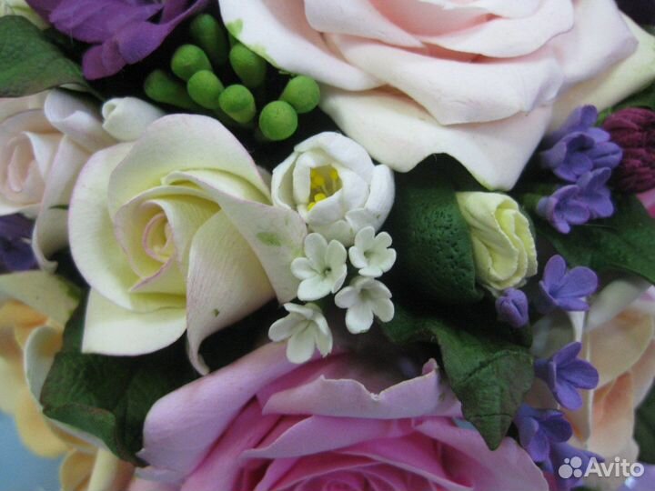 Букет из холодного фарфора