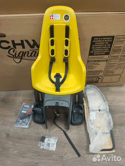 Детское велокресло Bobike ONE maxi frame 1P yellow