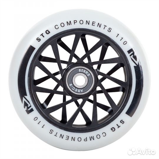 Колесо STG TW-16 для самоката, 110 мм, abec-9, чер