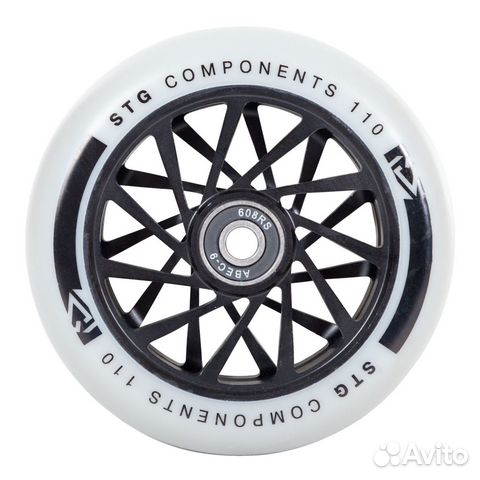 Колесо STG TW-16 для самоката, 110 мм, abec-9, чер