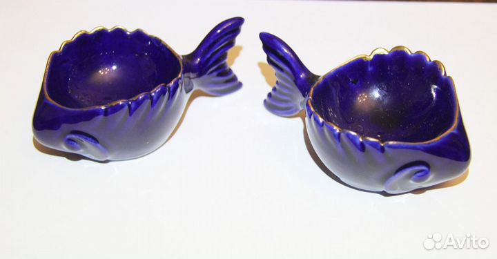 Икорница Рыбка. Фарфор советских времён