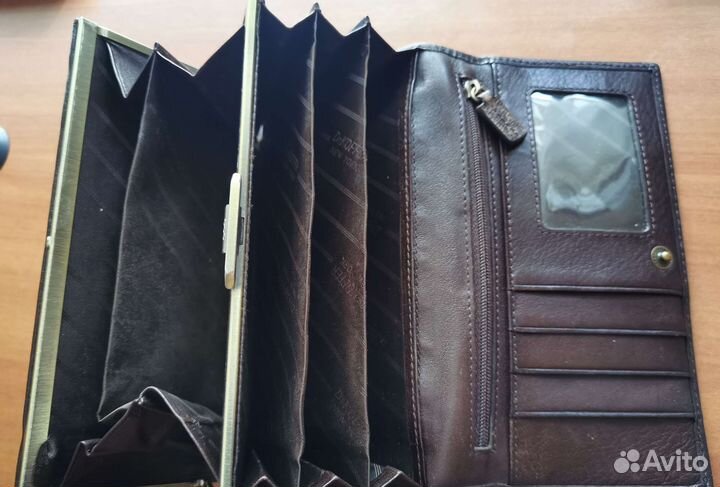 Кошелек женский натуральная кожа бу
