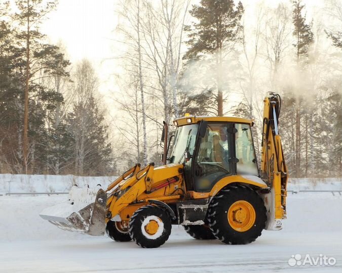 Аренда трактора jcb, уборка снега, чистка