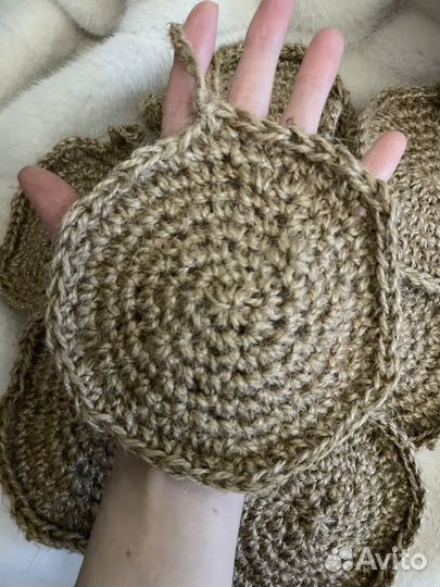 Губки для мытья посуды из джута, 30 штук