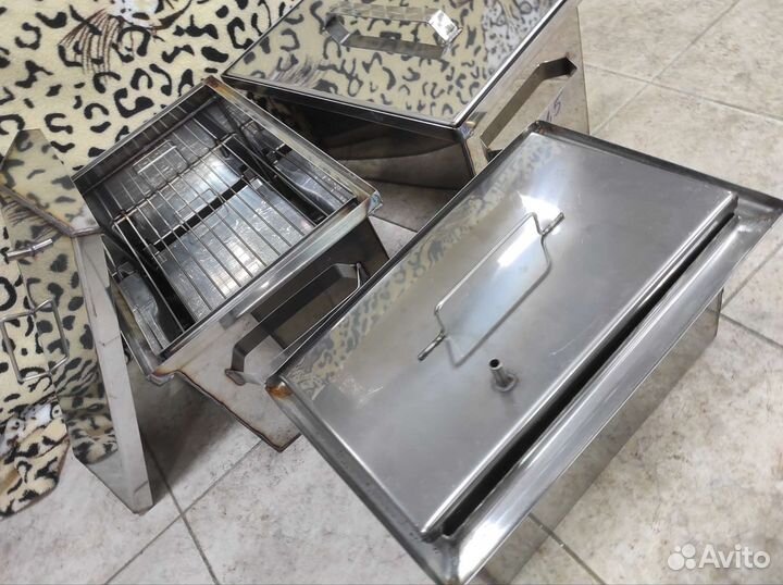 Коптильня горячего копчения толстостенная