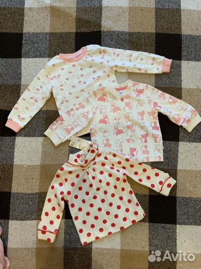 Вещи пакетом на девочку 74 см