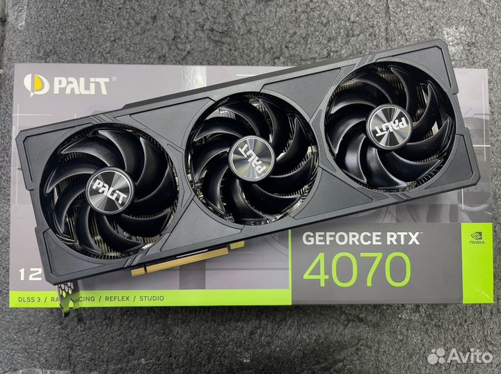 Видеокарта Palit GeForce RTX 4070 JetStream