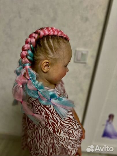 Афрокудри, Косы брейды. Детские прически