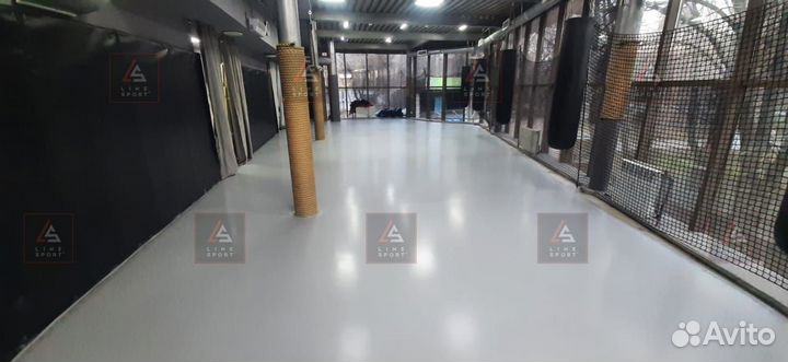 Борцовский ковер 10х10 одноцветный