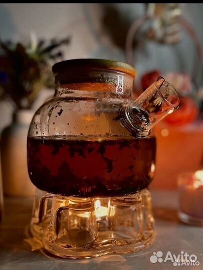 Стеклянная подставка доя чайника