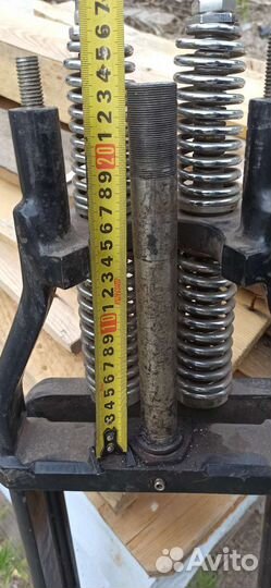 Вилка springer в сборе хром