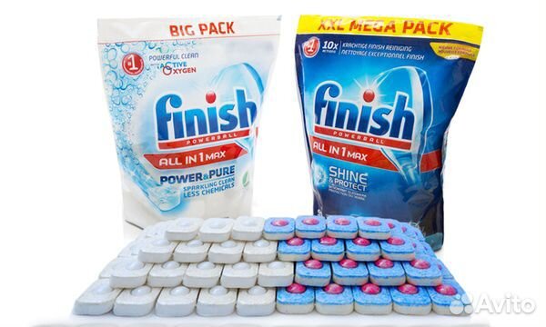Таблетки для посудомоечных Finish all in one100 шт