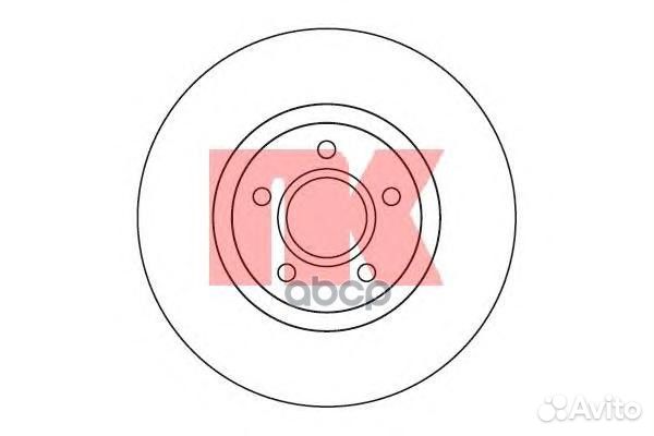 Диск тормозной 204849 204849 Nk