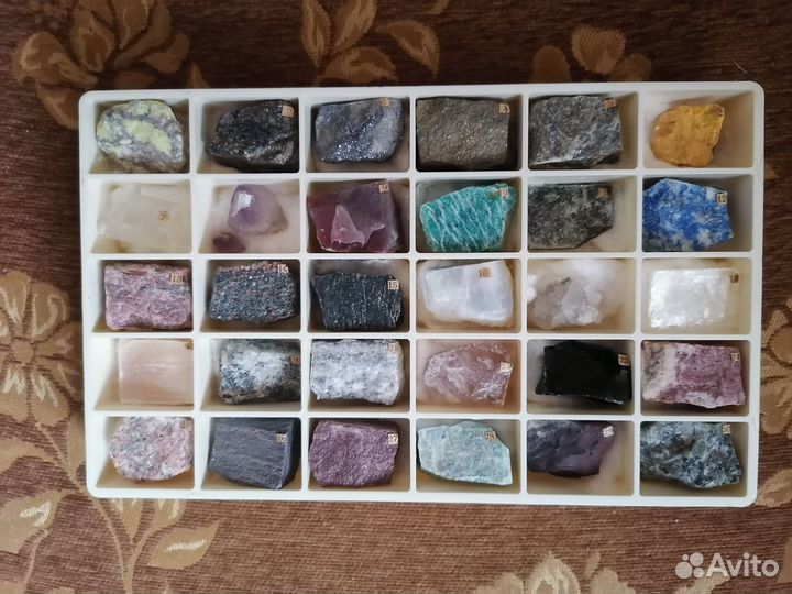 Коллекция минералов и горных пород (30 образцов)
