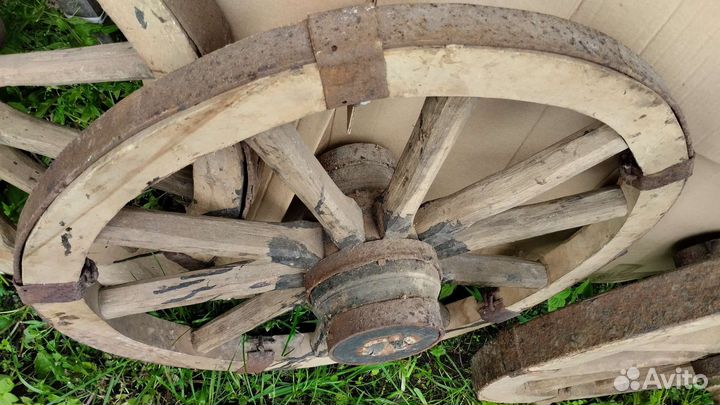 Колëса деревянные от телеги 19век