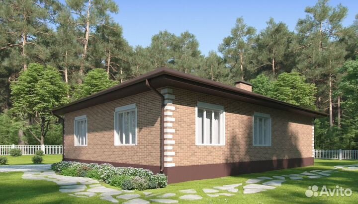 Альбом Проект одноэтажного дома - 134,07 м2