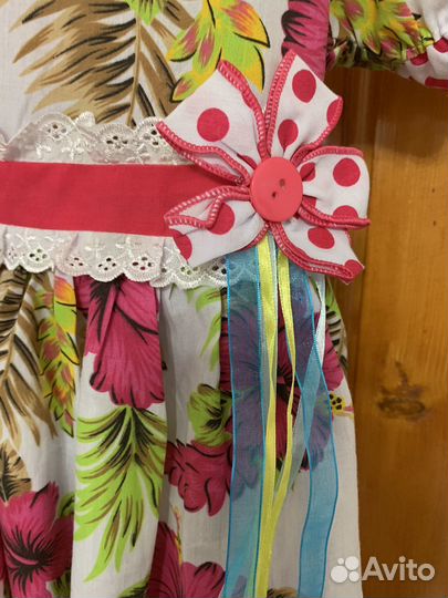Платье для девочки 4-5 лет, хлопок