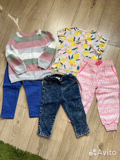 Вещи пакетом на девочку 80-86