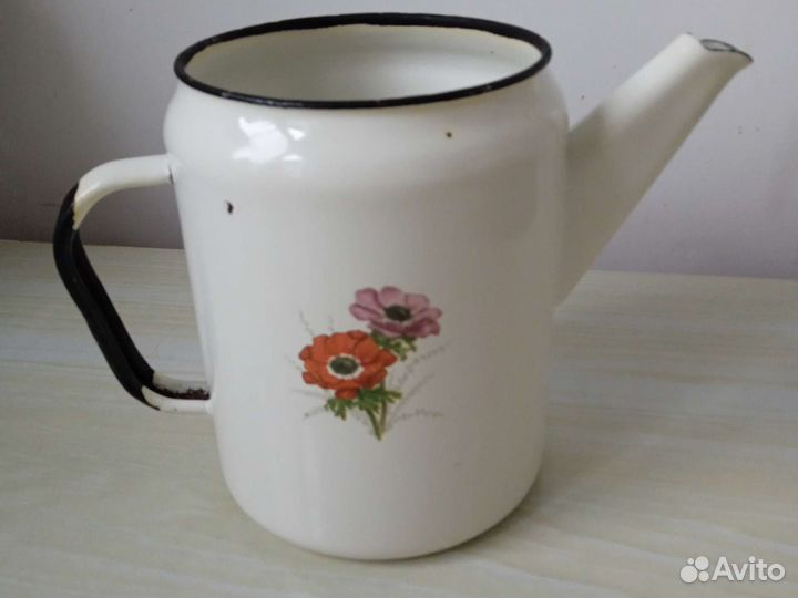 Кофейник эмалированный СССР без крышки