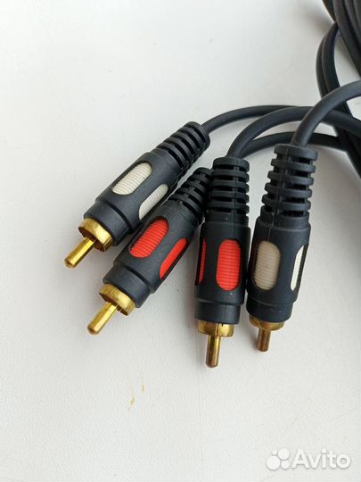 Кабель 2xRCA - 2xRCA,10 м, черный
