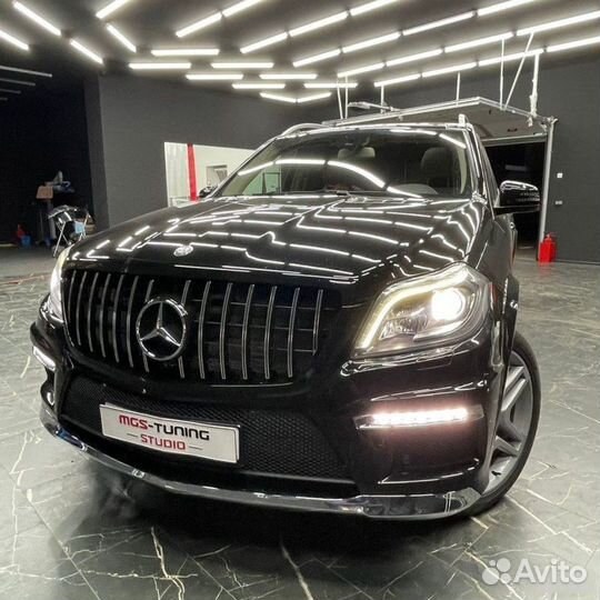 Губа + диффузор + дхо + решетка на GL-Class X166