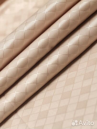 Подкладочная ткань полиэстер жаккард,бежевая