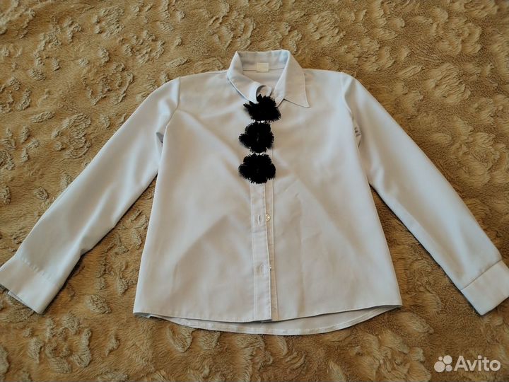 Блузка белая в школу для девочки