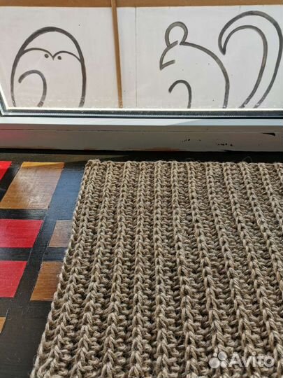 Коврик из джута