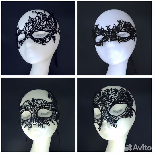 Карнавальная маска женская кружевная