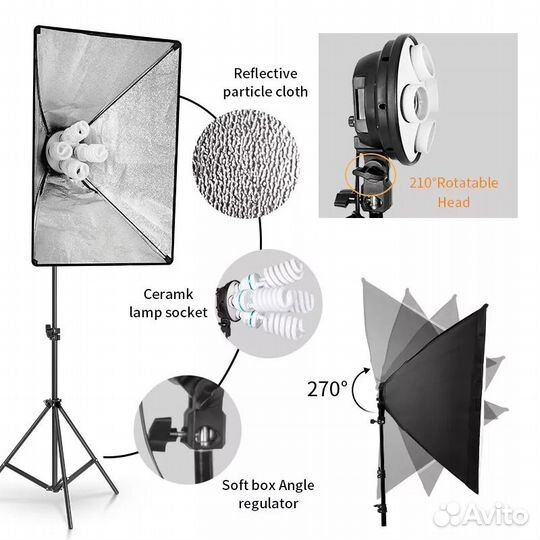 Софтбоксы для фотосъемки без ламп