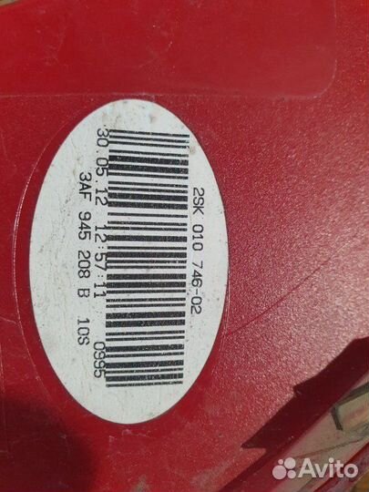 Фонарь задний правый Volkswagen Passat B7