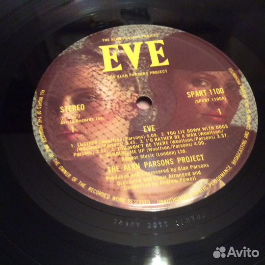 Виниловая пластинка Alan Parsons Project - EVE UK