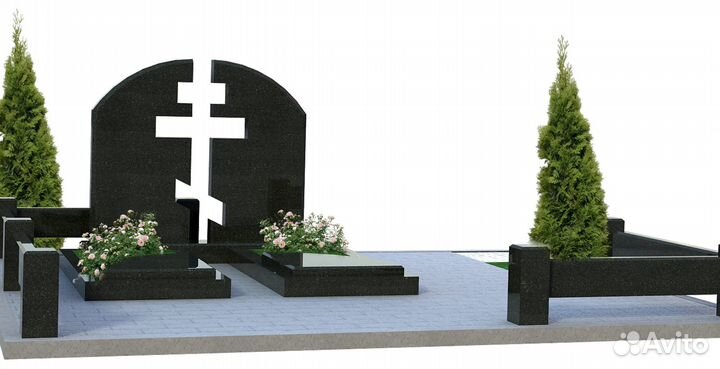 Памятник из гранита мемориальный комплекс