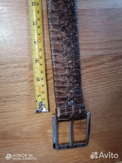 Ремень ручной работы кожа питона