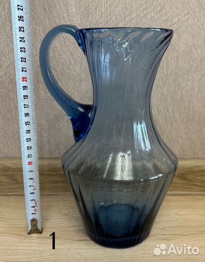 Посуда из цветного стекла винтаж СССР