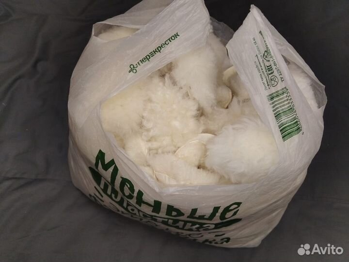 Мех овчина кусочки. Пакетом