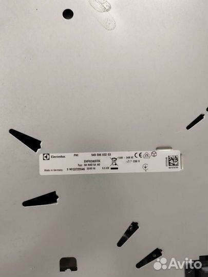 Варочная панель электрическая electrolux