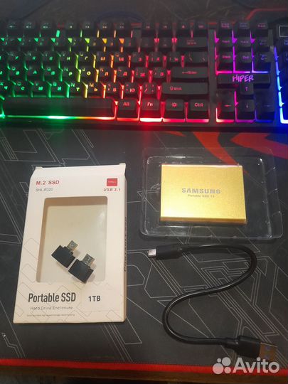 Портативный SSD M2 Samsung 1TB