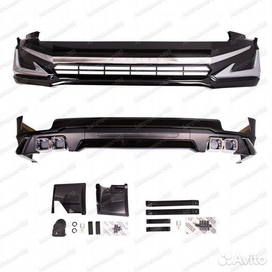 Обвес Modellista Toyota Prado 150 черный перламутр