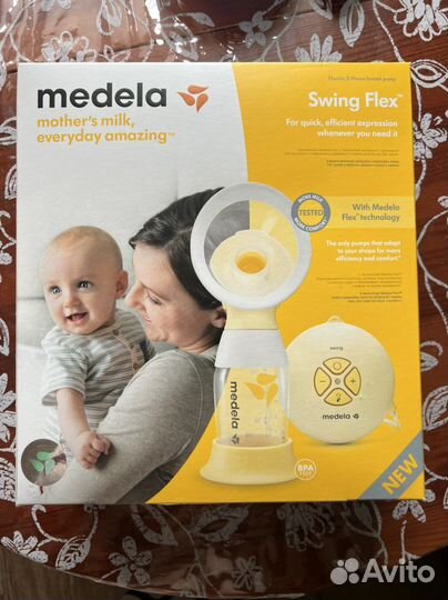 Молокоотсос medela swing flex электрический