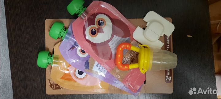 Многоразовые пауч пакеты для детского питания