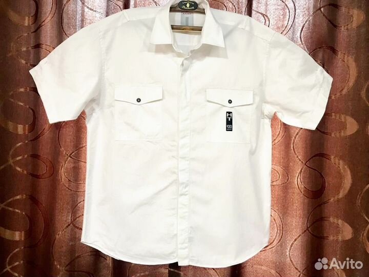 Рубашка мужская XL с коротким рукавом