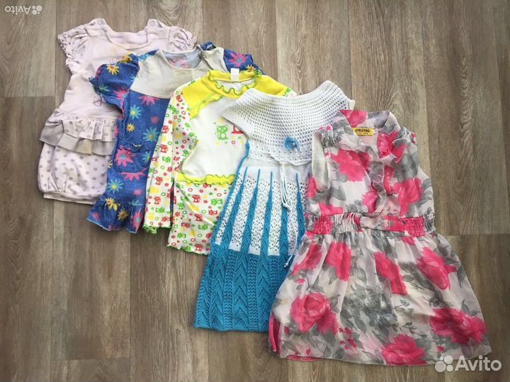 Одежда девочке пакетом 86-98